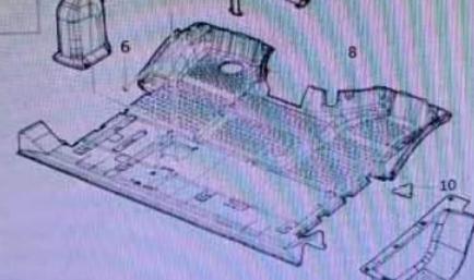 5802066468 CAB CARPET for IVECO DAILY 1996-1999