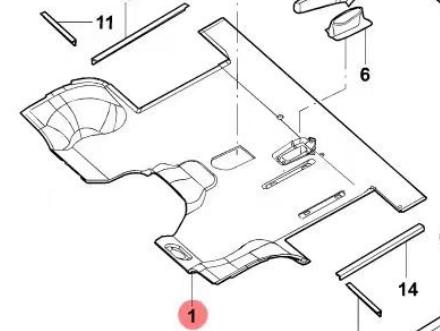 97259905 CAB CARPET for IVECO DAILY 1996-1999