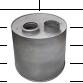1321301/1321302/1438192/530024 MUFFLE for DAF CF85 1992