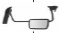 1403818 MIRROR（ELECTRIC）  LH for DAF LF SERIS 2001