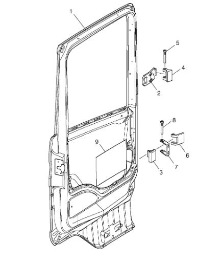 1384422/1476535/1452666 DOOR FRAME  RH for SCANIA-114 SERIES 4 ( 1995-2004 )